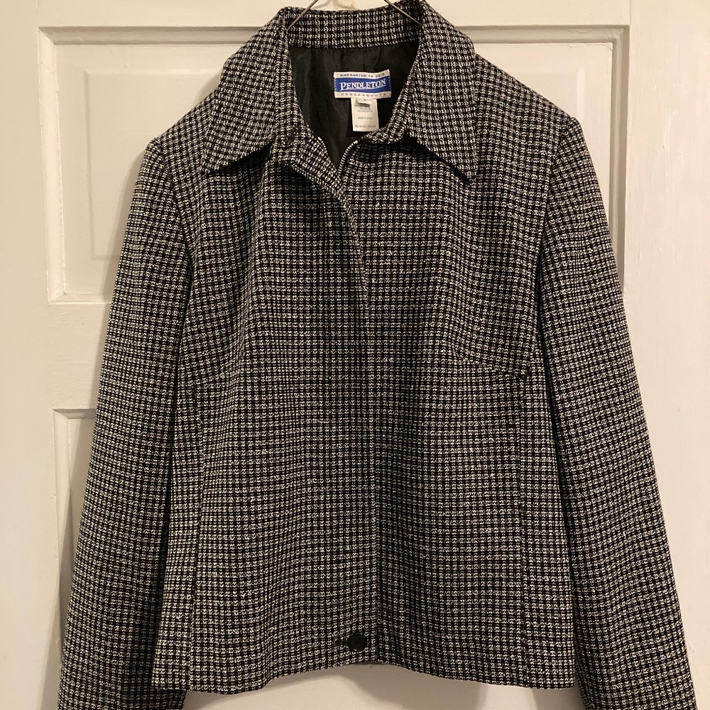 Pendleton Knockabouts Wool Blend Blazer Jacket Womens Sz 6